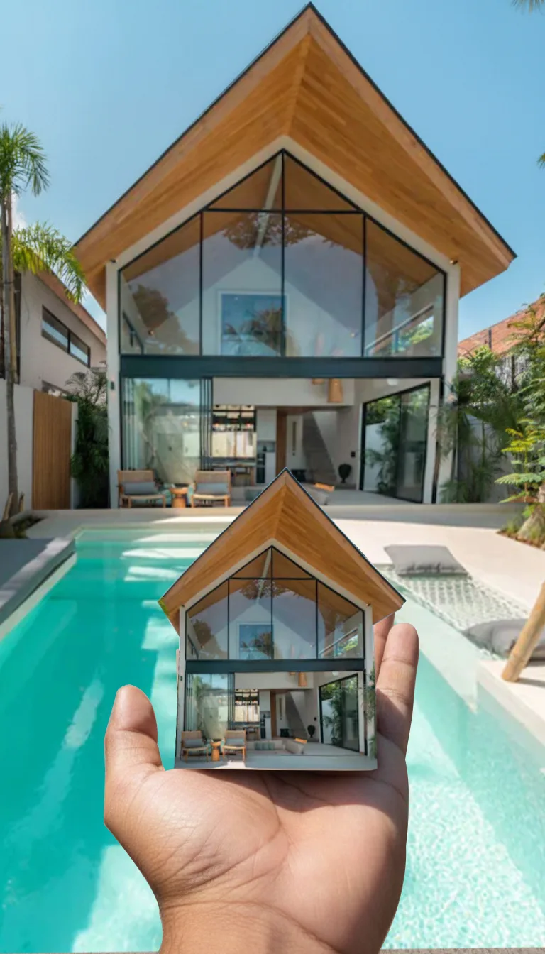 Three-bedroom villa with larger private pool and sun deck